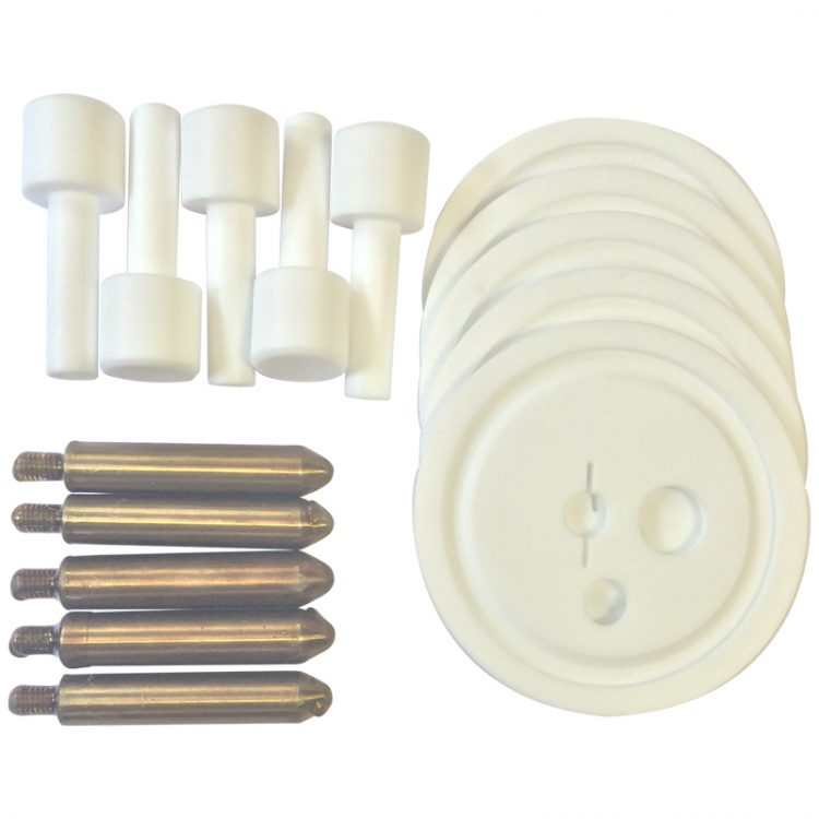 Vertical Test Specimen, PTFE Beaker Cover & PTFE Holder (Pack of 5) - 11290-2'