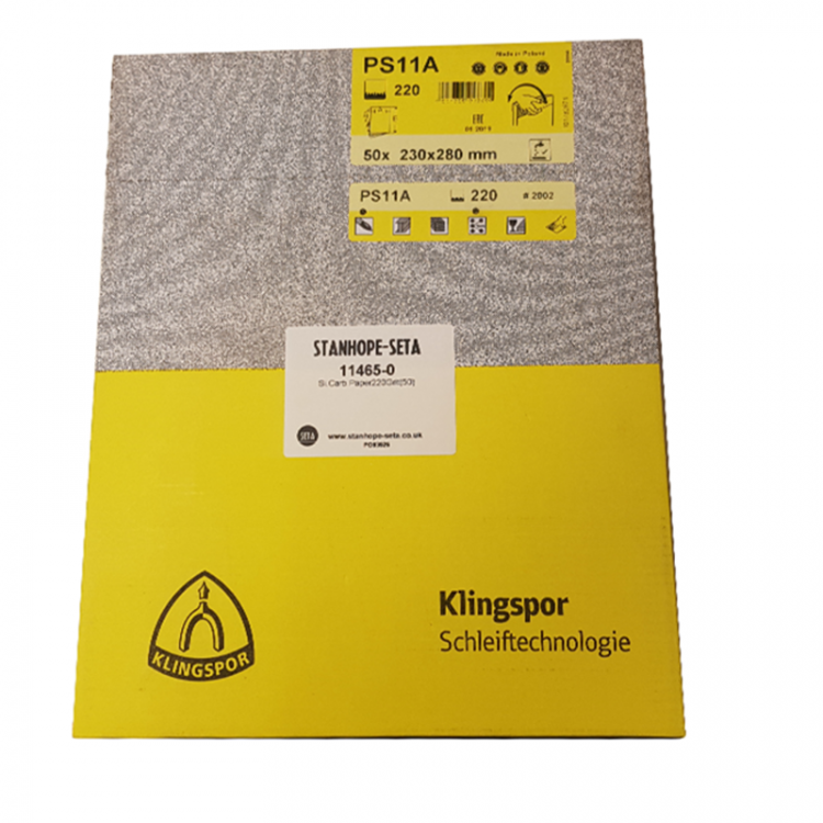 Silicon Carbide Paper P220 FEPA Grade  (Pack of 50) - 11465-0'