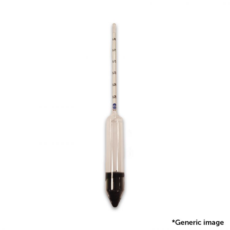 BS 718 Series M50SP Hydrometer at 15 °C with Works Certificate
Density Range: 0.900 to 0.950 - 12431/07Y'